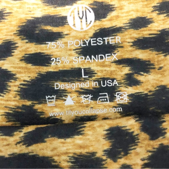 Til You Collapse Sunset Leopard Leggings - Picture 4 of 13